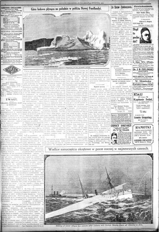 Dziennik Chicagoski du 17/04/1912